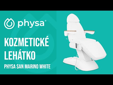 Video - Kozmetické lehátko - 3 motory - 300 W - 203 x 62 x 64 - 86 cm - 150 kg - Biela