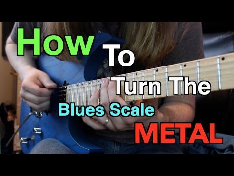 How To Turn The Blues Scale METAL!! ( 5 Licks With TABS!)
