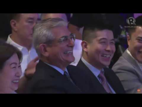 Zobel De Ayala, Sy share a laugh over MRT-LRT common station