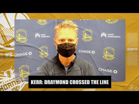 史蒂夫-科爾談德雷蒙德-格林被罰出場，斯蒂芬-庫裡在勇士隊輸球時被罰出場｜NBA on ESPN (Steve Kerr talks Draymond Green’s ejection, Steph Curry’s scratch in Warriors’ loss | NBA on ESPN)