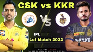 Chennai vs Kolkata, 1st Match - Live Cricket Score, KKR vs CSK Live Streaming