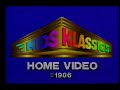Ruby Spears Productions Kids Klassics Home Video 1979 1986