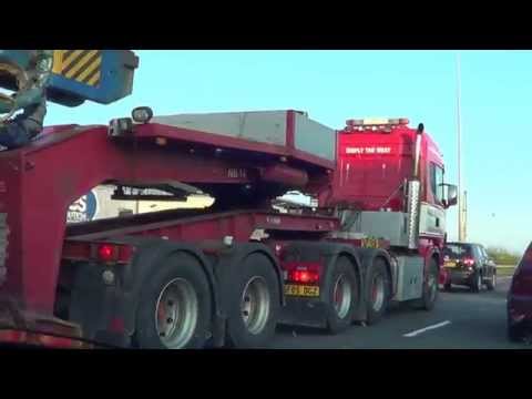 West of Scotland Scania R580 V8. Heavy Haulage, SCANIA V8 SOUND,