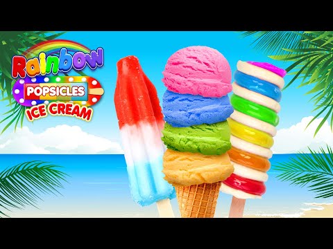 Rainbow Ice Cream & Popsicles video