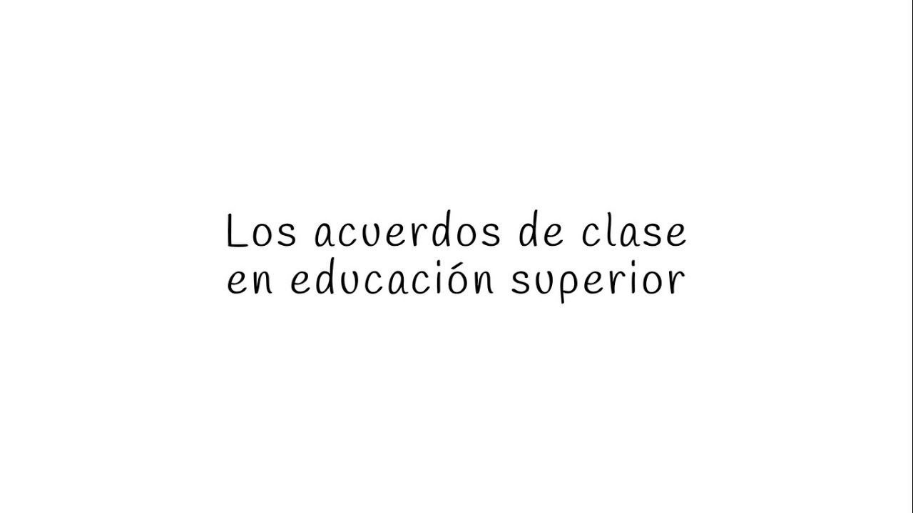 Acuerdos de Clase