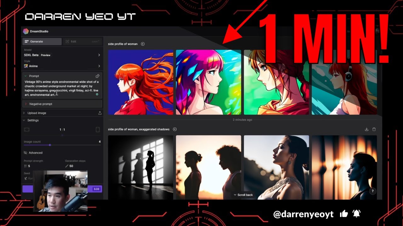 Create Your Own AI Art In MINUTES | DreamStudio Full Introductory Course (2023 New UI)