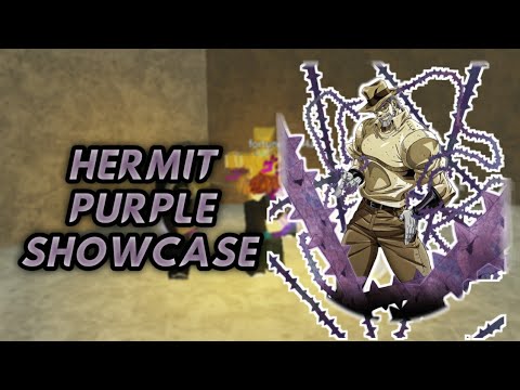HERMIT PURPLE SHOWCASE | Roblox: Your Bizarre Adventure