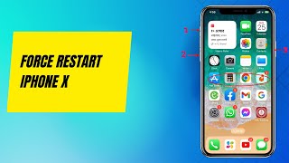 How to force restart iPhone x without using the slider