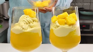 Tasty Mango Parfait Recipe 🥭✨ | Quick & Creamy Dessert You'll Love