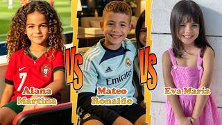 Alana Martina VS Mateo Ronaldo VS Eva María (Ronaldo's Children) Transformation ★ From Baby To 2026