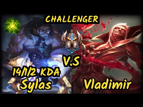 S04 Abbedagge (SYLAS) vs VLADIMIR - 14/1/2 KDA MID CHALLENGER GAMEPLAY - EUW