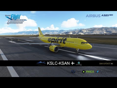 MSFS LIVE🔴 | SIM Update #6 | KSLC-KSAN ✈ | A320neo | Salt Lake-California | PACX