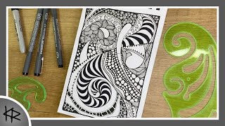 Doodle Art Ink Drawing - zentangle inspired 4