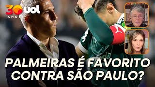‘PALMEIRAS SOFREU APAGÃO, MAS É FAVORITO CONTRA O SÃO PAULO’, DIZ MILLY