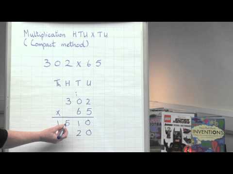 St Theresa's - Long Multiplication Using Compact Method (HTU x TU)