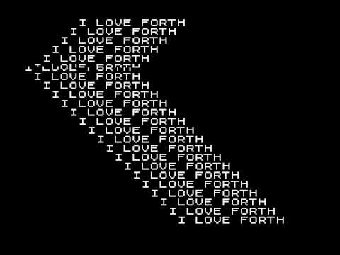 Forth demo on Jupiter Ace