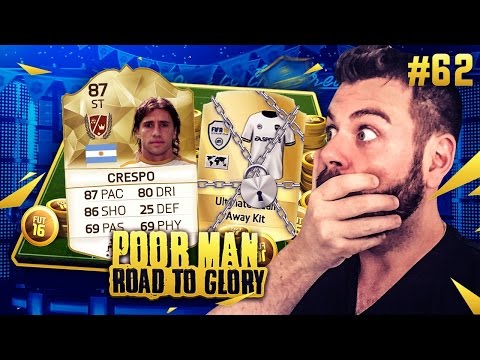 LEGEND CRESPO TAKES ON THE TOTS CUP!!!!!!! - POOR MAN RTG #62 - FIFA 16 Ultimate Team