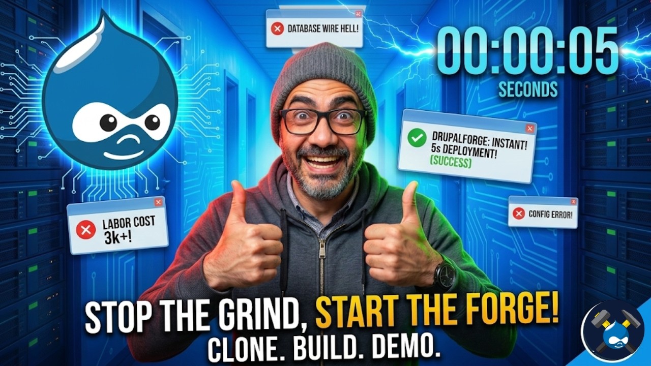 Stop the Grind: Launch Drupal Sites in Seconds!