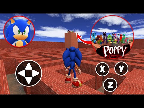 I Became Sonic VS All Poppy Playtime characters in Garry’s Mod!