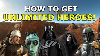 HOW TO GET UNLIMITED HEROES! - Star Wars Battlefront