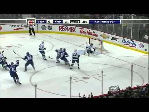 Vancouver Canucks vs Toronto Maple Leafs Highlights 12/18/10