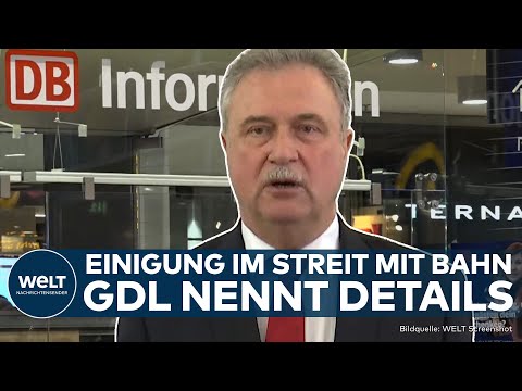 DEUTSCHE BAHN: Einigung im Tarif-Streit! GDL-Chef Claus Weselsky nennt Details
