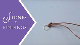 Make Leather Knot Ends for Necklaces and Bracelets  - Jewelry Tutorial