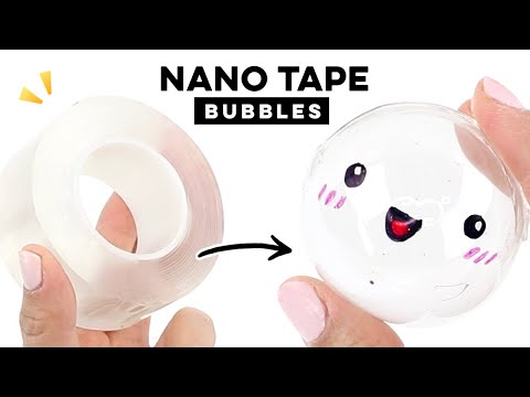How to make nano tape bubbles! This method works every time. #satisfying #viral #diy