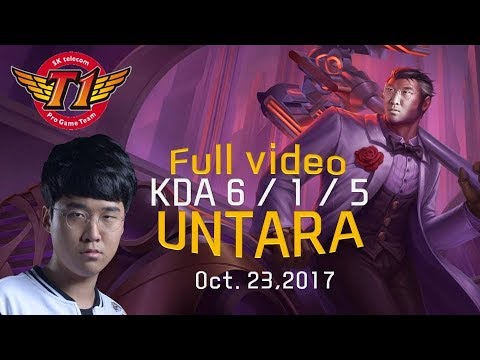 [SKT T1 Untara] SKT T1 Top laner Untara, he is Jayce itself! (Oct. 23, 2017)