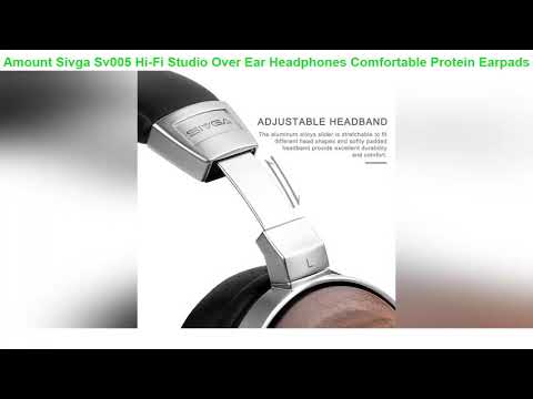 Sivga Sv005 Hi-Fi Studio Over Ear Headphones Comfortable Protein Earpads Wood Earphones With Airpla