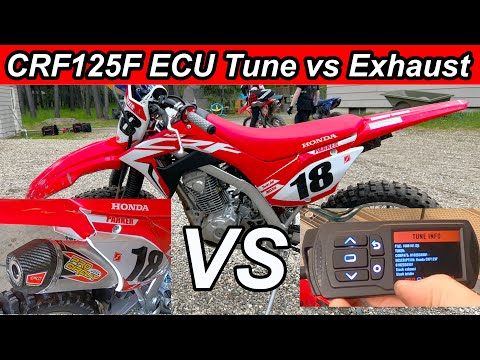 CRF125f Dynojet Power Vision 3 vs Exhaust Mod