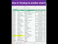VLOOKUP To Another Sheet Easy Steps