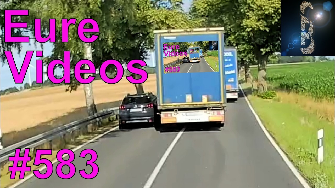 Eure Videos #583 - Dashcam - Crash in der Ausfahrt - Wahnsinniger Rennradfahrer - Dreister Rotfahrer