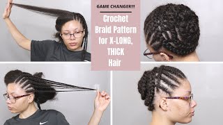 Crochet Braid Pattern for LONG, THICK hair | Crochet Braid Pattern for Long Hair
