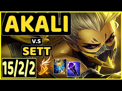 AKALI vs SETT - 15/2/2 KDA TOP CHALLENGER GAMEPLAY - EUW