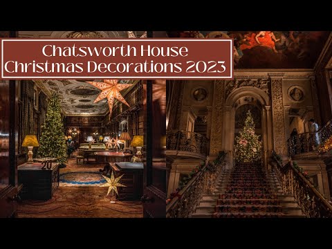 A TOUR OF CHATSWORTH HOUSE AT CHRISTMAS - Chatsworth Christmas Decorations 2023