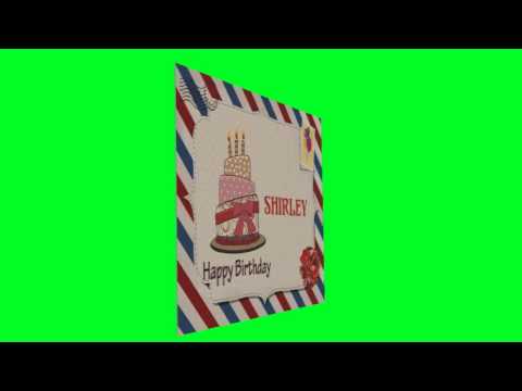 Birthday postcard for Shirley