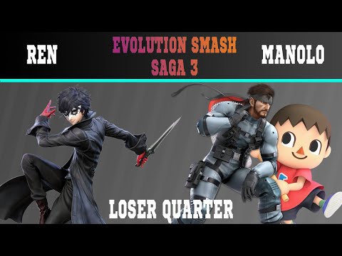 Evolution Smash Saga 3 | Ren (Joker) VS TSL Manolo (Villager, Snake) | Loser Quarter