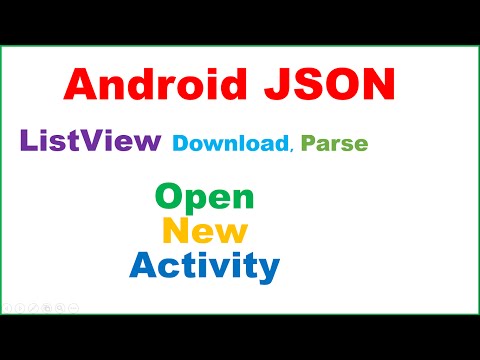 Android Native JSON Ep.09 : ListView Master Detail - Download,Parse,Show [Open Activity]