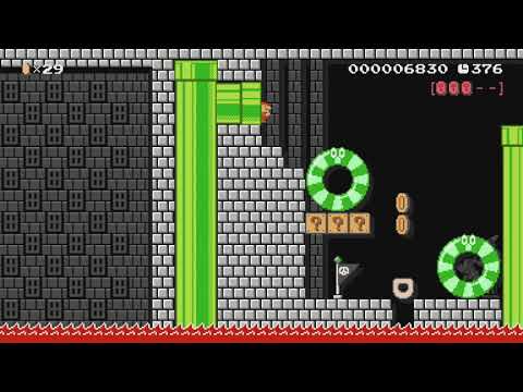 SUPER MARIO MIX ８－4 by つきこ - Super Mario Maker - No Commentary 1bp