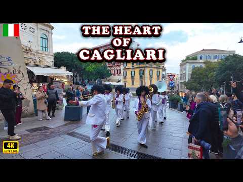 Cagliari, Capital of Sardinia, Italy 4K Walking Tour