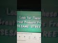 Look For These Great Products From Sesame Street