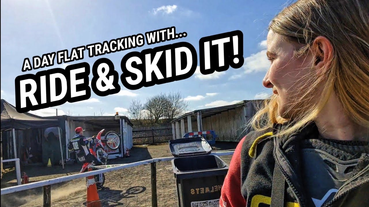 Learning how to flat track with a 'Ride & Skid It' experience day! 🏁