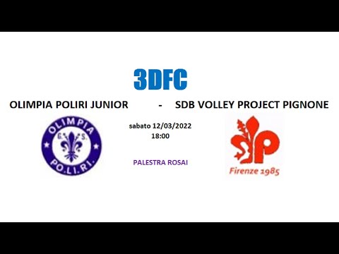 3DFC - OLIMPIA POLIRI JUNIOR vs SDB VOLLEY PROJECT PIGNONE