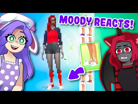MOODY REACTS To Me MAKING HER In The SIMS!