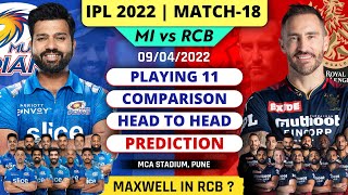 MI vs RCB Playing 11 2022 | RCB vs MI 2022 Playing 11 | RCB vs MI Team Comparison | MI vs RCB 2022