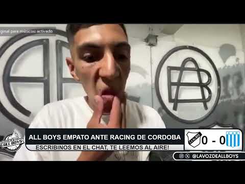 ALEXIS MELO habló tras el empate ante Racing de Córdoba #AllBoys | LA VOZ DE ALL BOYS