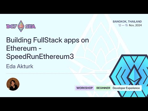 Building FullStack apps on Ethereum - SpeedRunEthereum3 preview
