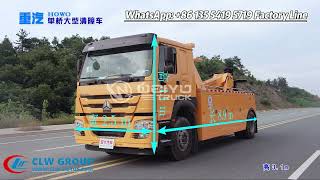Download lagu Working Show HOWO 16 tons Road Recovery Rescue Truck for Breakdown Accident Buses and trailers mp3