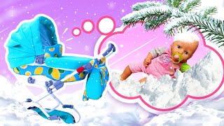 Baby Born auf Deutsch. Winterspaß mit Baby Annabelle. Puppen Video für Kinder